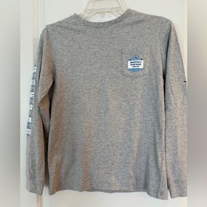 Vineyard Vines Heather Gray Long Sleeve Tee